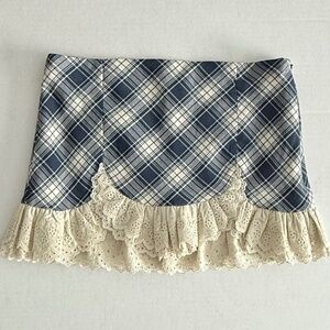 Kimchi Blue Arabella Lace Trim Mini Skirt